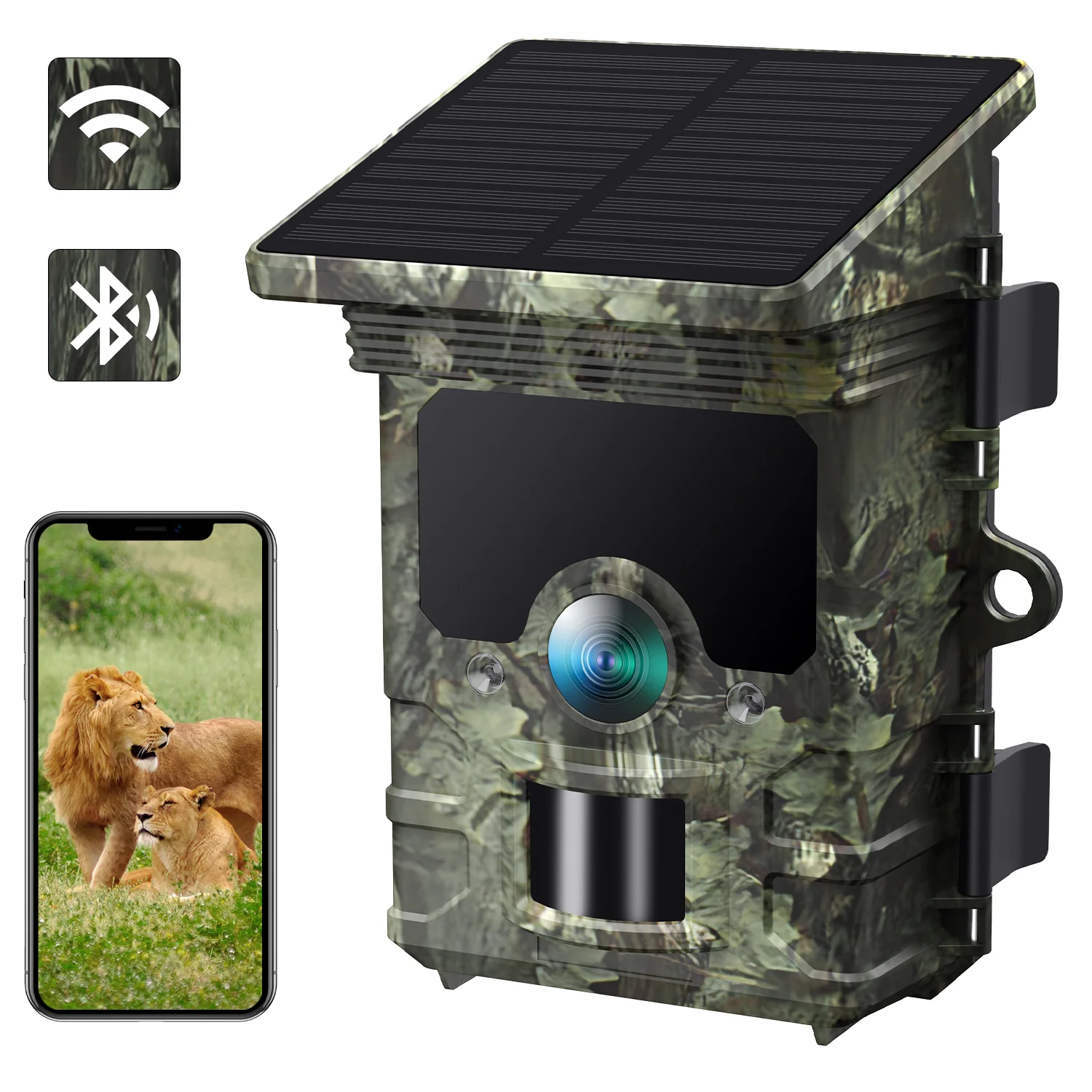 Campark TC02 4K 46MP Solar Powered WiFi Bluetooth Trail Camera